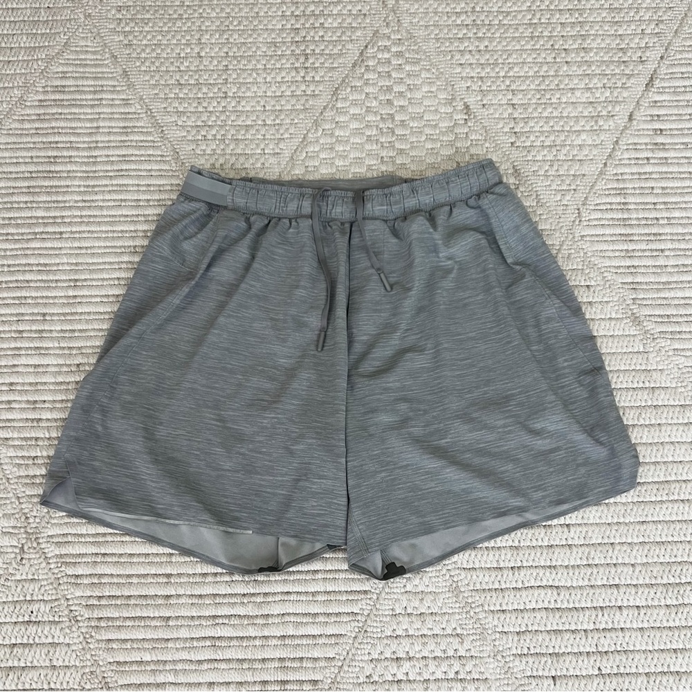 lululemon athletica Heather Gray Athletic Run Shorts